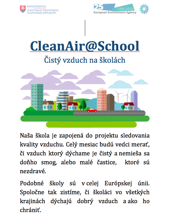 CleanAir@School – Čistý vzduch v školách