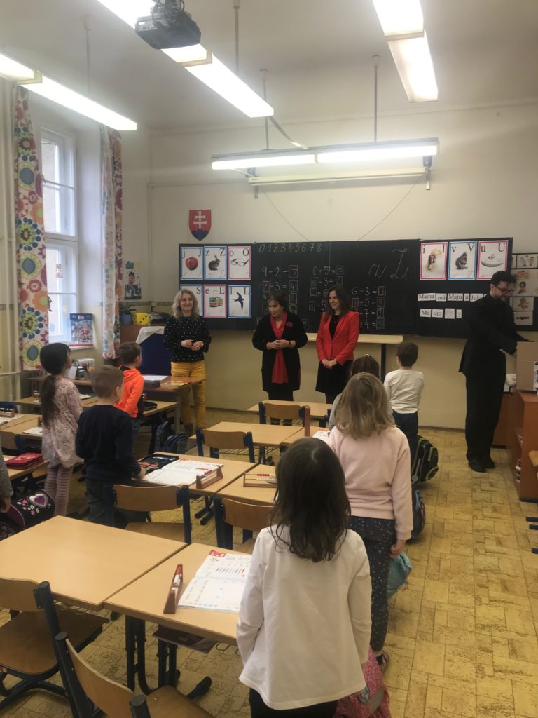Návšteva pani starostky v prvých triedach