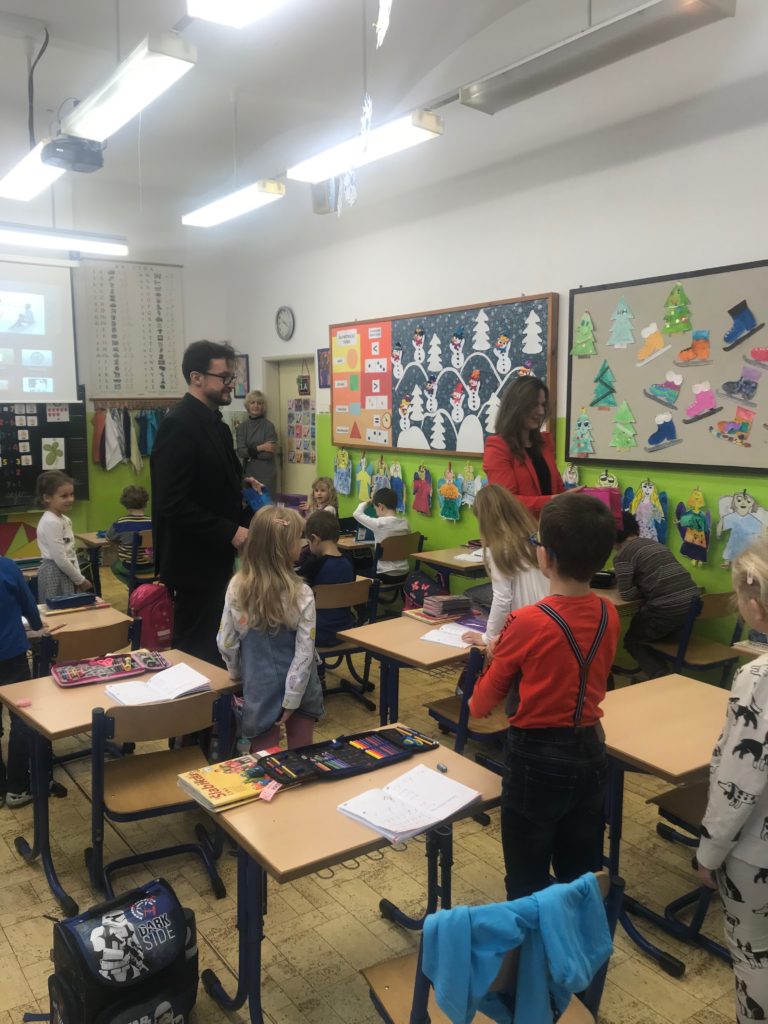 Návšteva pani starostky v prvých triedach