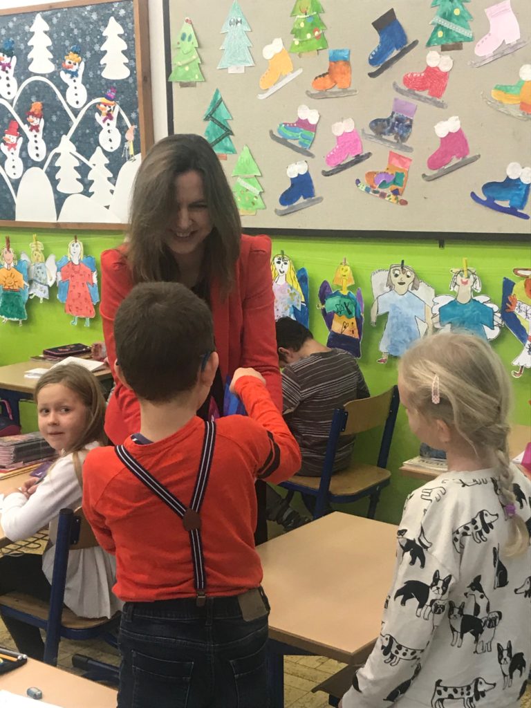 Návšteva pani starostky v prvých triedach