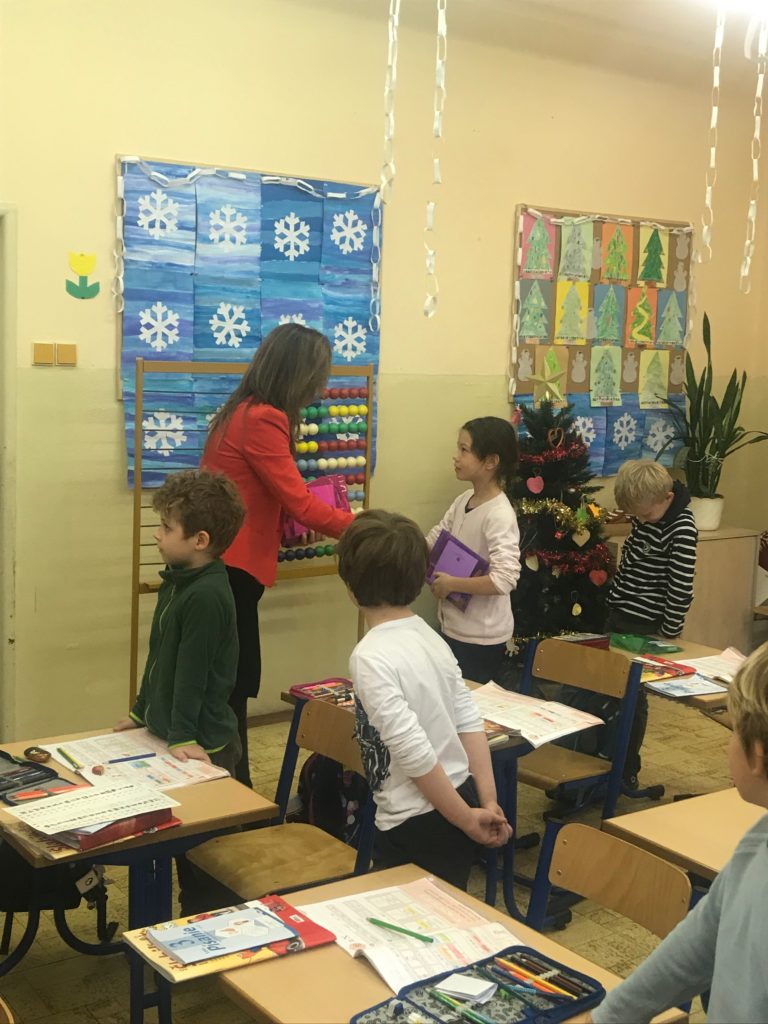 Návšteva pani starostky v prvých triedach