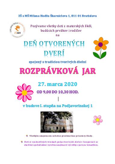 Deň otvorených dverí – presunutý na neurčito