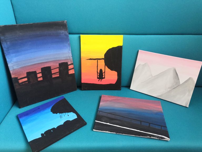 Maľba na plátno v 7. ročníku