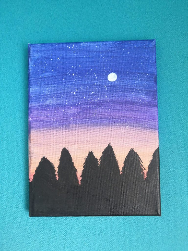 Maľba na plátno v 7. ročníku