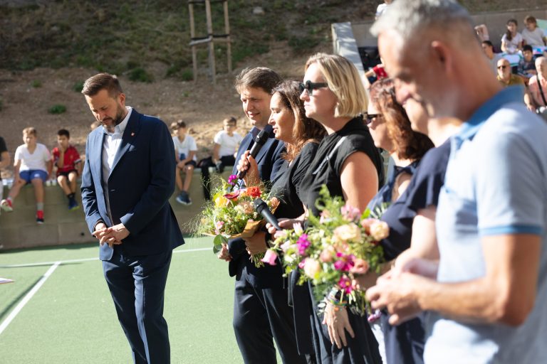 Slávnostné otvorenie zrenovovaného školského dvora