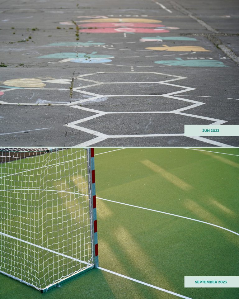 Slávnostné otvorenie zrenovovaného školského dvora