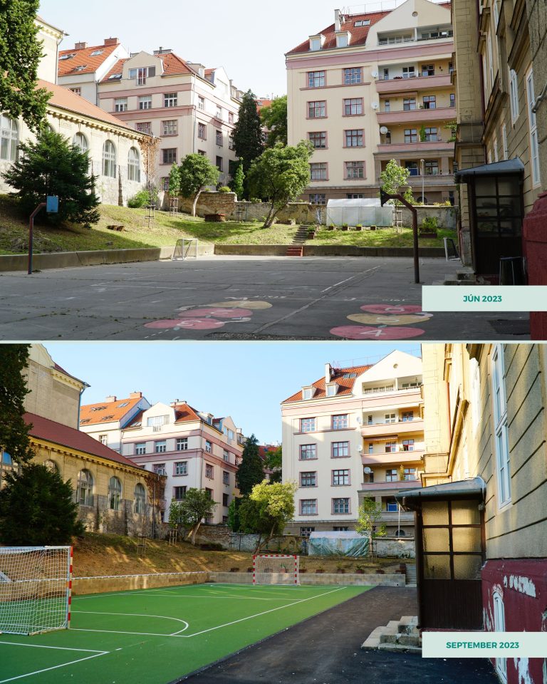 Slávnostné otvorenie zrenovovaného školského dvora