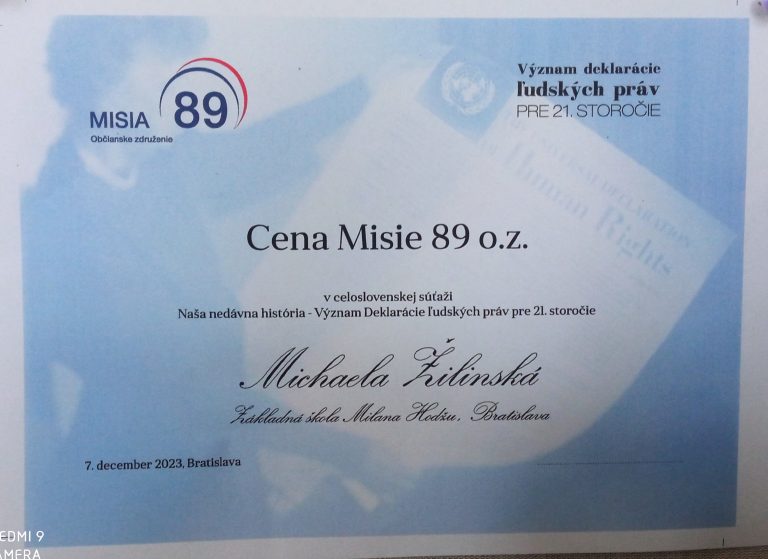 Nedávna história – Význam Deklarácie ľudských práv pre 21.storočie