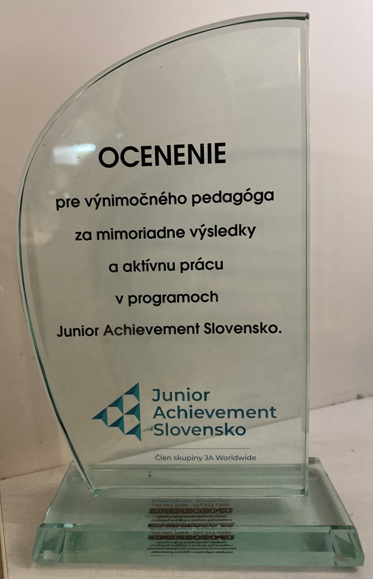 Ocenenie nášho pedagóga