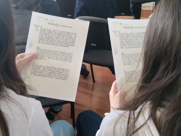 Piataci v štátnom archíve