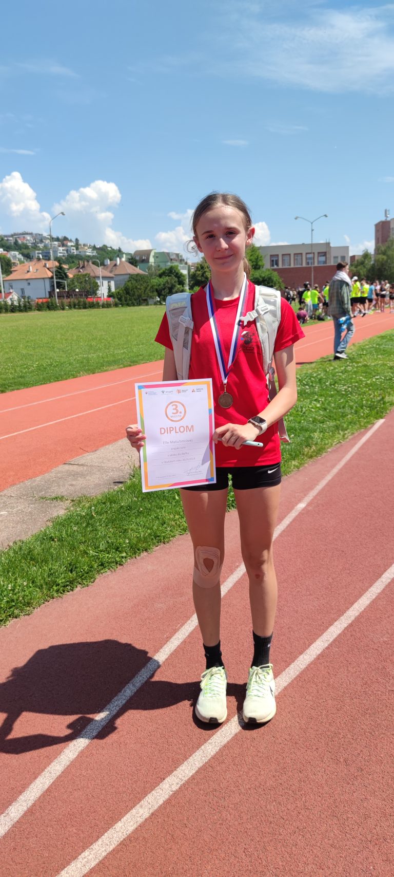 Bronzová priečka v krajskom kole atletickej súťaže