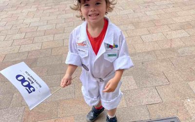 Preteky v jazde detským šliapacím autíčkom