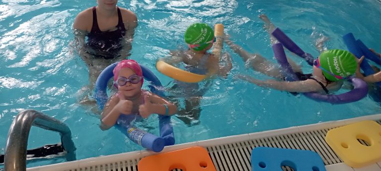 Sovičky na plaveckom výcviku