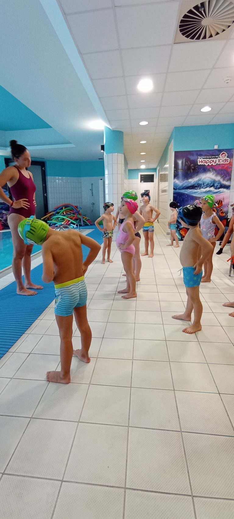 Sovičky na plaveckom výcviku