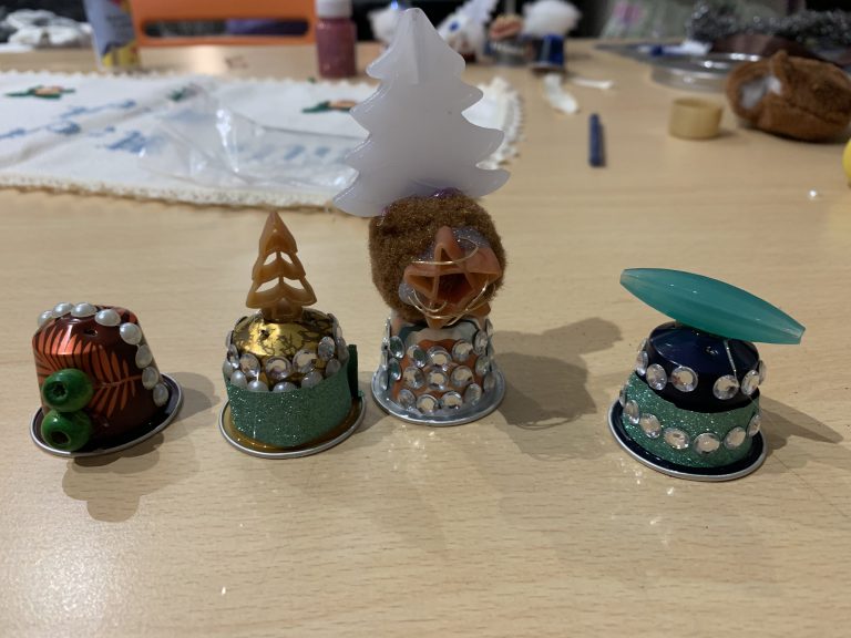 Ozdoby z kávových kapsúl