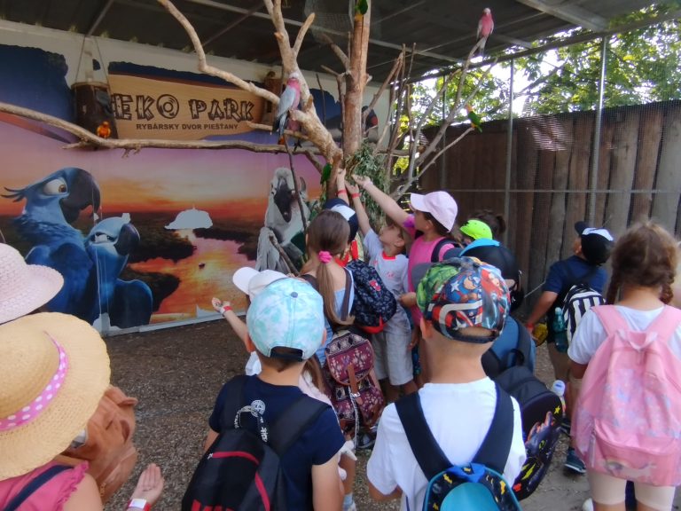Koncoročný výlet prvákov do Ekoparku v Piešťanoch