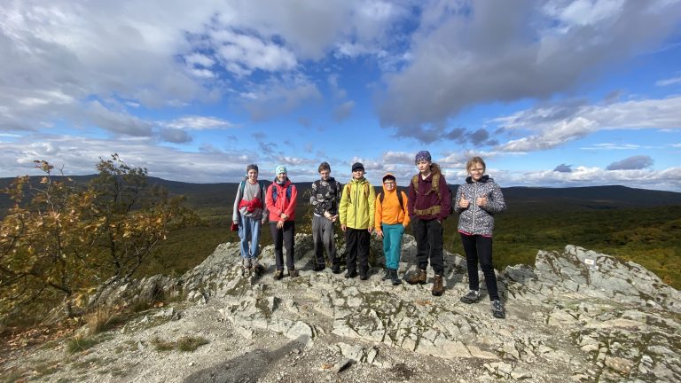 S turistickým krúžkom v pohorí Tribeč