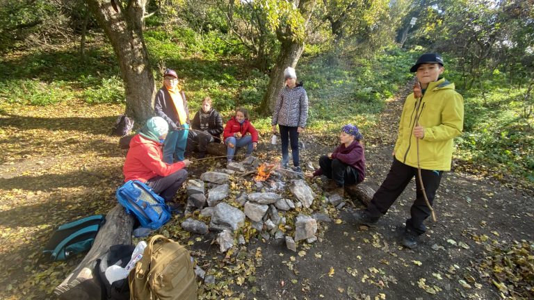 S turistickým krúžkom v pohorí Tribeč