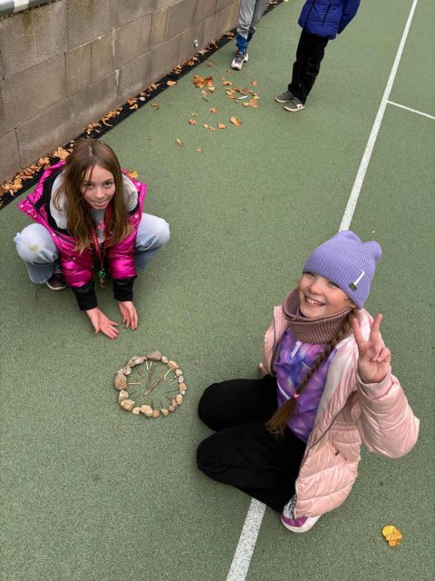 Jesenné učenie vonku