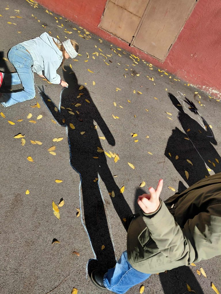 Jesenné učenie vonku