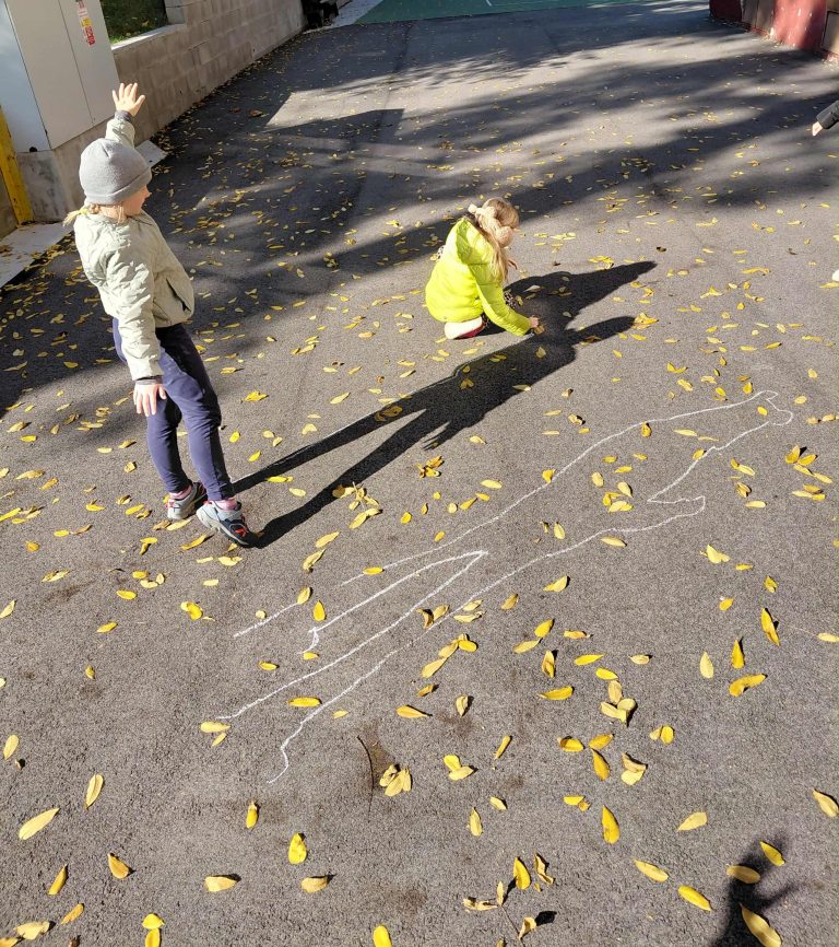 Jesenné učenie vonku