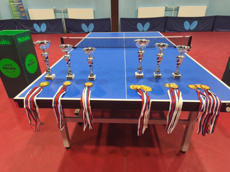 Strieborná priečka v krajskom kole stolnotenisovej súťaže