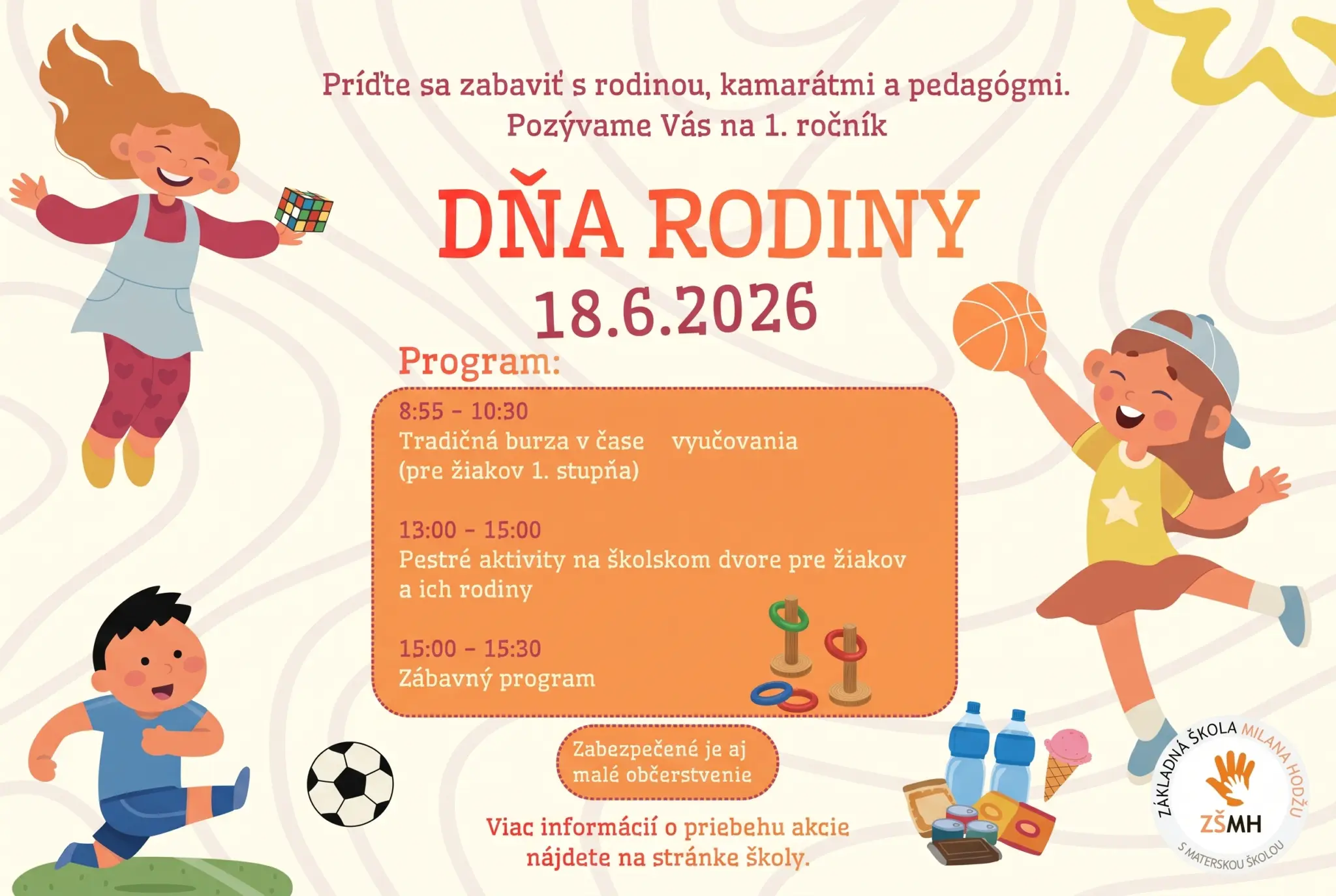 Pozývame Vás na 1. ročník Dňa rodiny