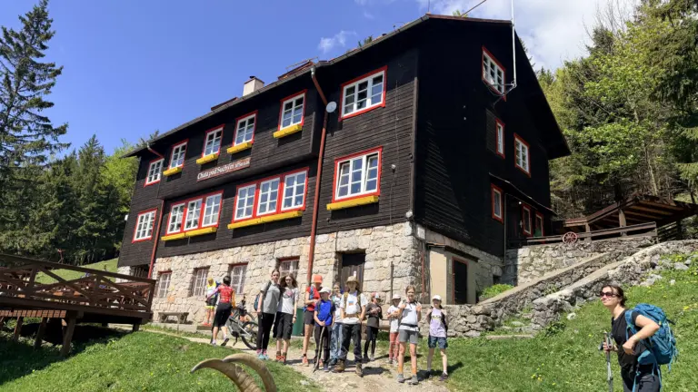 S turistickým krúžkom pohorím Malá Fatra. Chata pod Suchým
